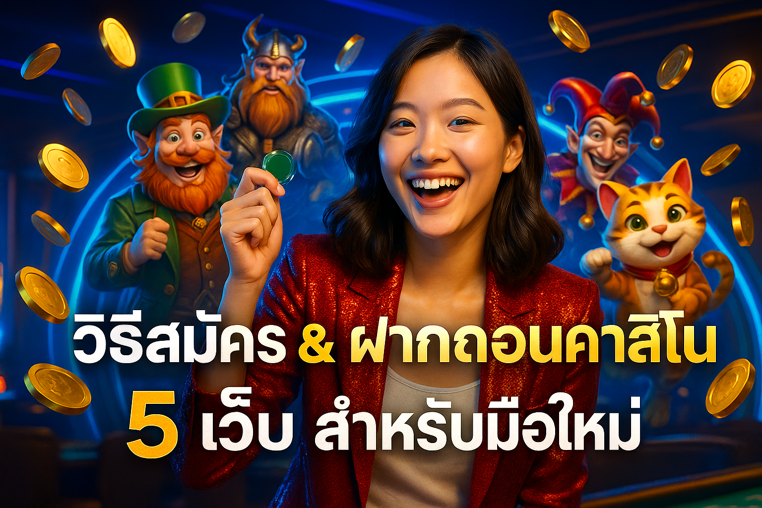 วิธีสมัคร & ฝากถอนคาสิโน 5 เว็บ สำหรับมือใหม่