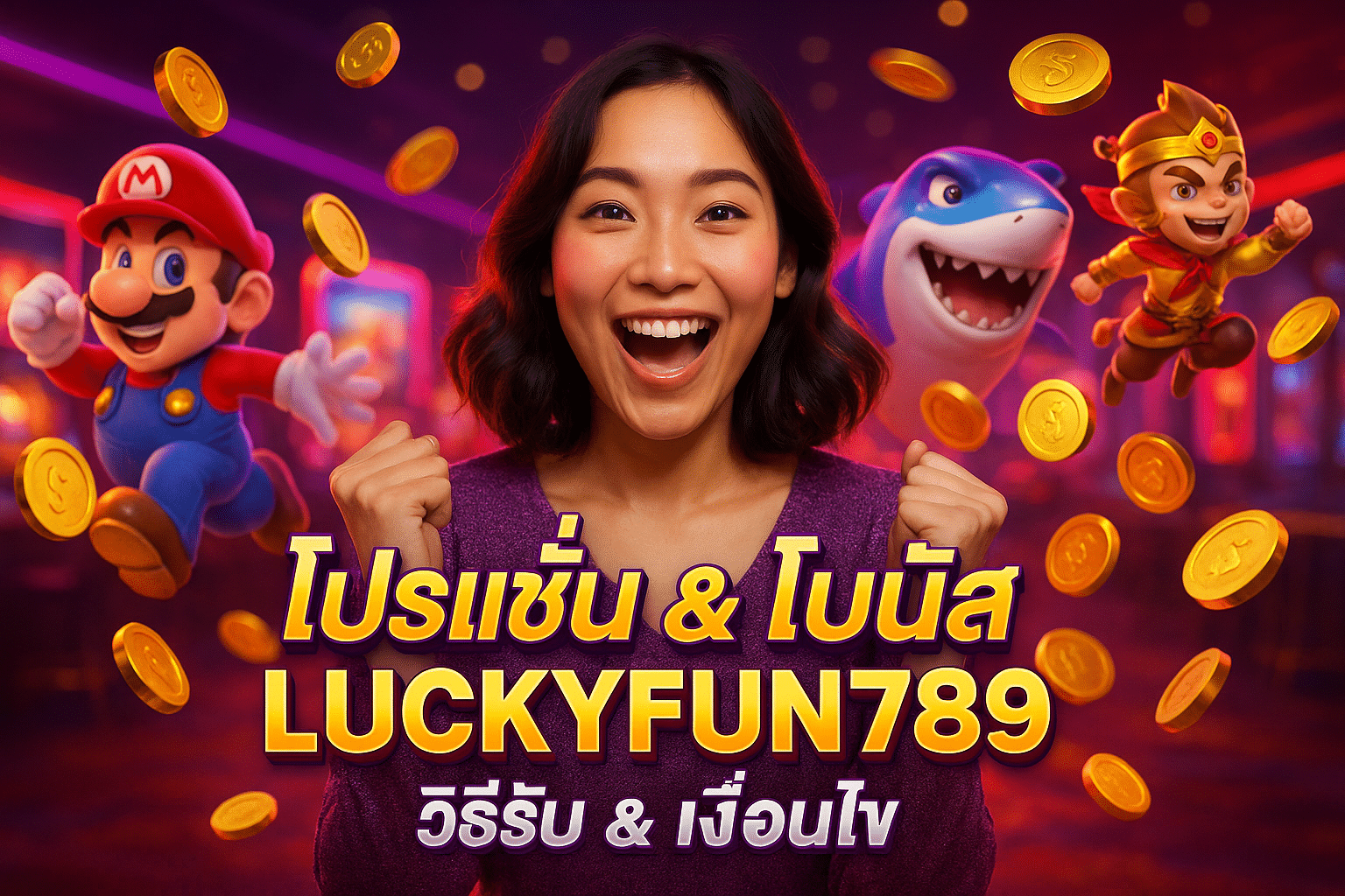 โปรโมชั่น & โบนัส LUCKYFUN789 วิธีรับ & เงื่อนไข
